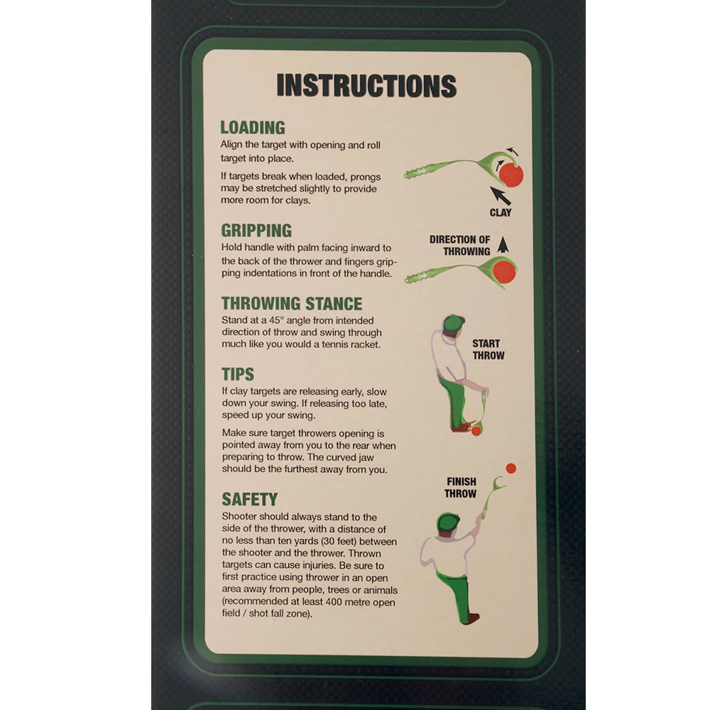 Outdoor Outfitters Handheld Clay Target Thrower 2 Outdoor Outfitters Handheld Clay Target Thrower - Image 2