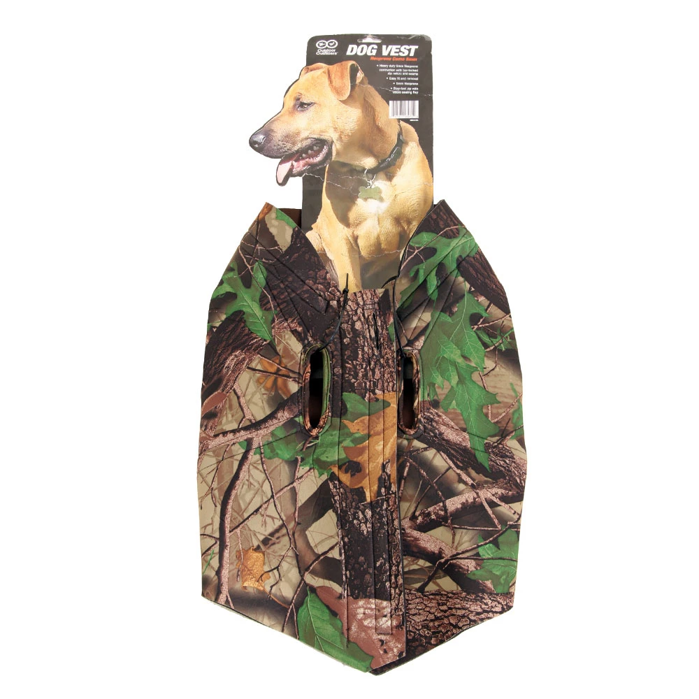 Outdoor Outfitters Hunting Dog Vest With Carry Handle 5mm Forest Camo 2 Outdoor Outfitters Hunting Dog Vest With Carry Handle 5mm Forest Camo - Image 2