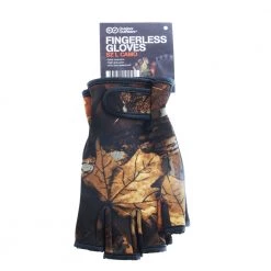 Outdoor Outfitters Neoprene Camo Fingerless Gloves L