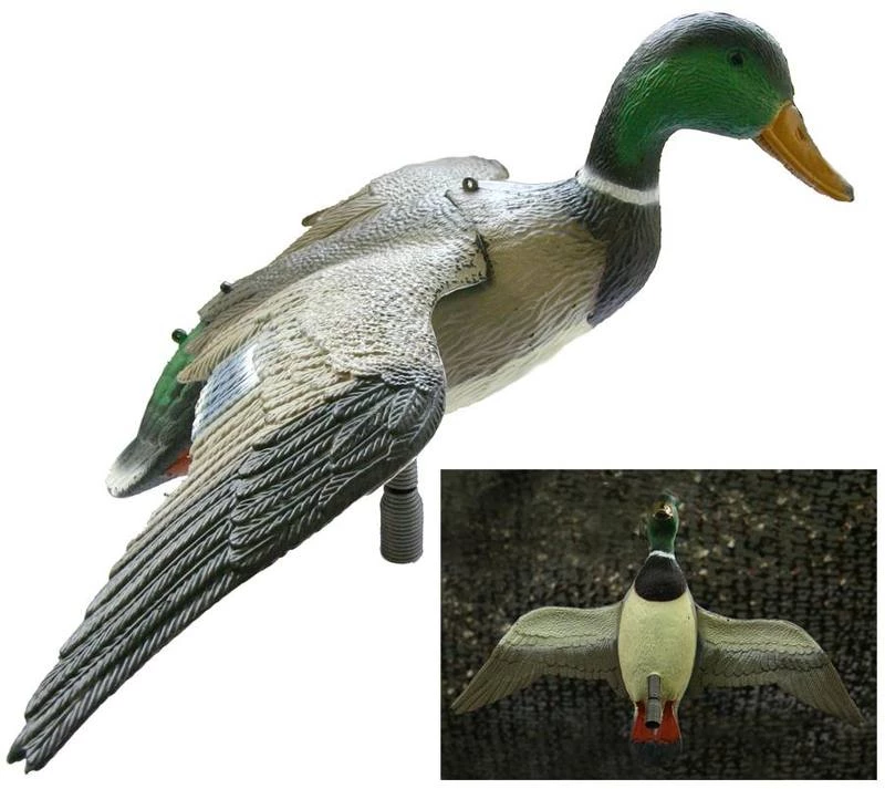Outdoor Outfitters 25in Flying Mallard Drake With Spring And Pole 1 Outdoor Outfitters 25in Flying Mallard Drake With Spring And Pole