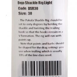 Pakula Dojo Shackle Rig Light Gauge 30 -Outdoor Outfitters Shop padsr30 7