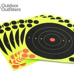 Outdoor Outfitters 200mm Outdoor Outfitters High Viz Targets 6 Pack Self Sticking